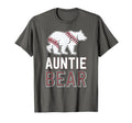 Auntie Bear Baseball Aunt Shirts T-Shirt - Fun Novelty Design for Adults - T-Shirt, Sweatshirt, Hoodie