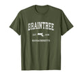 Braintree Massachusetts Ma Athletic T-Shirt - Unique Graphic Men Women - T-Shirt, Sweatshirt, Hoodie