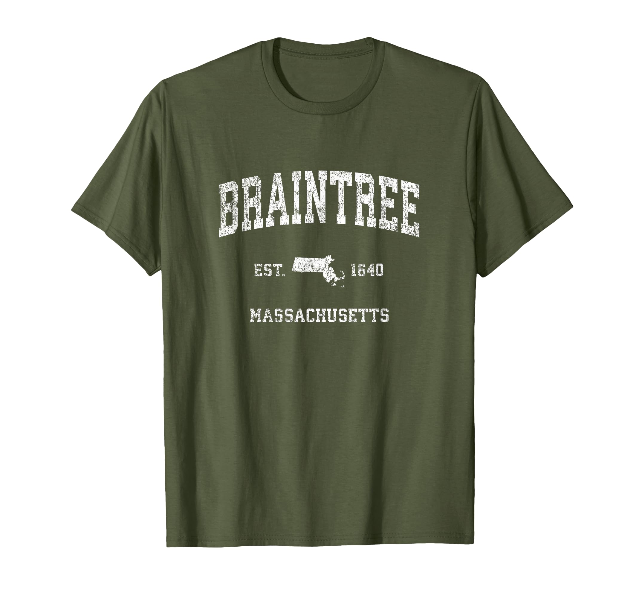 Braintree Massachusetts Ma Athletic T-Shirt - Unique Graphic Men Women - T-Shirt, Sweatshirt, Hoodie