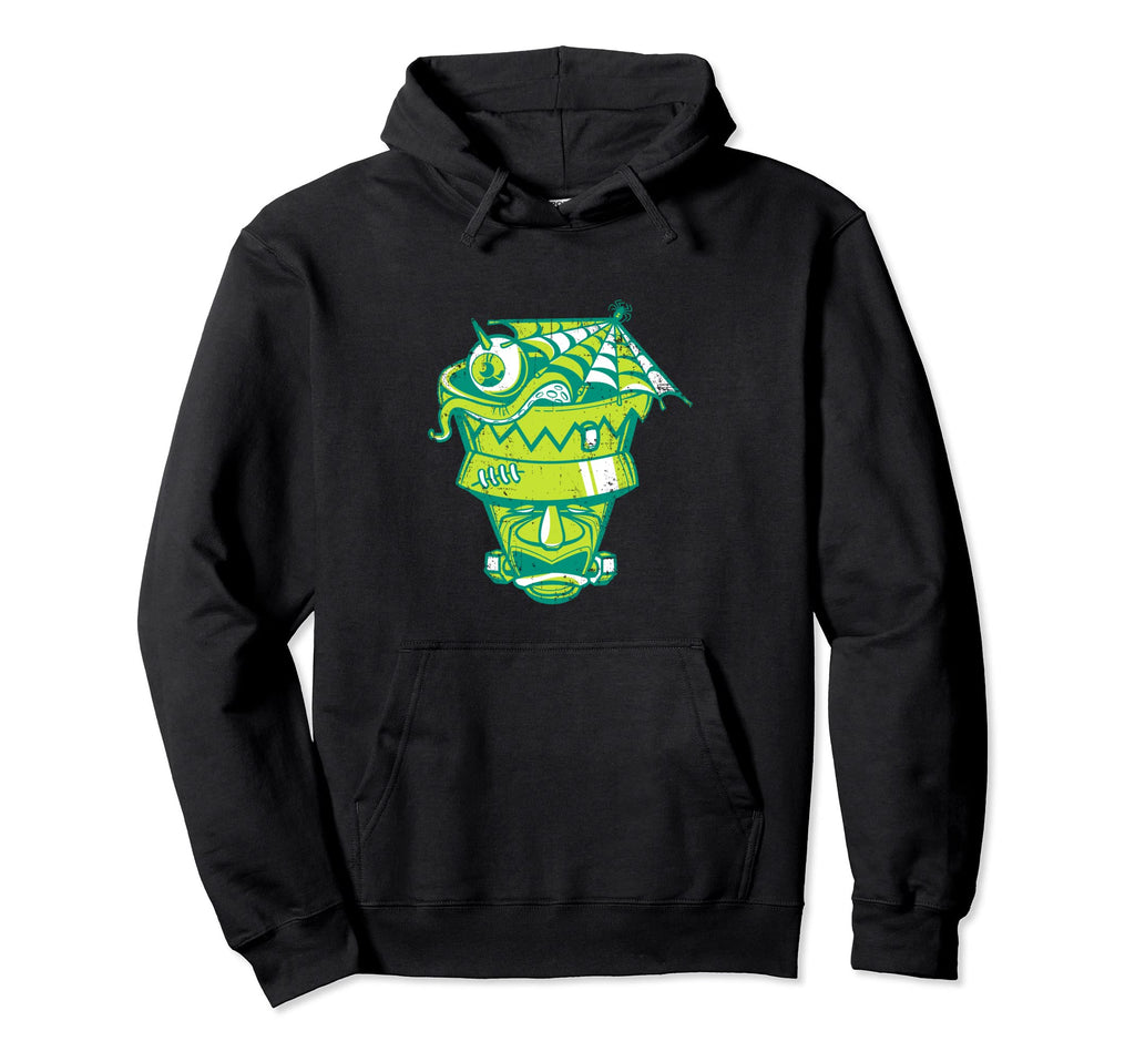 Frankenstein Tiki Cocktail Mug Hoodie - Fun Novelty Design for Adults - T-Shirt, Sweatshirt, Hoodie