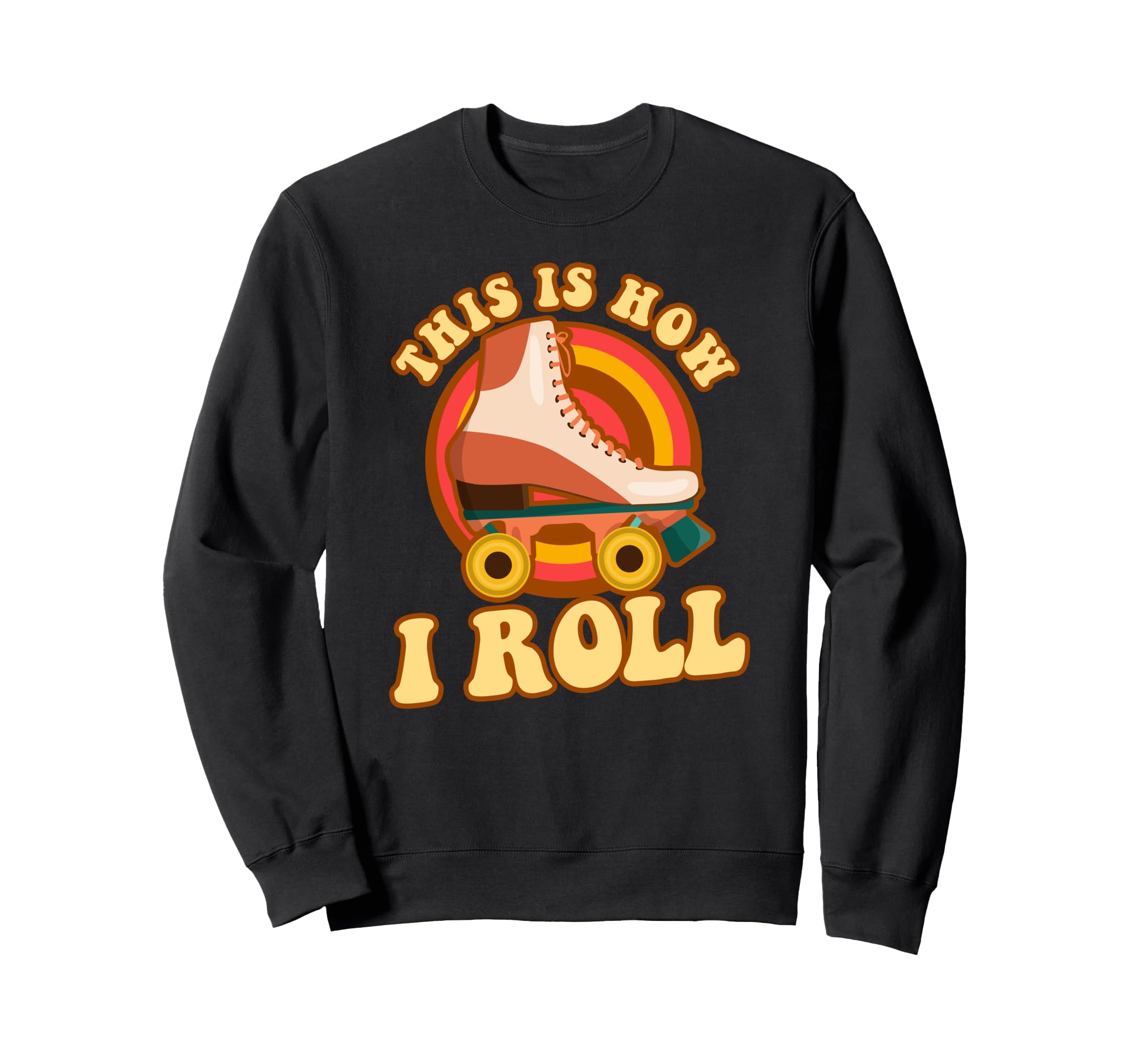Roller Skating Skate 1970S Sweatshirt - Custom Art Print for Adults - T-Shirt, Sweatshirt, Hoodie