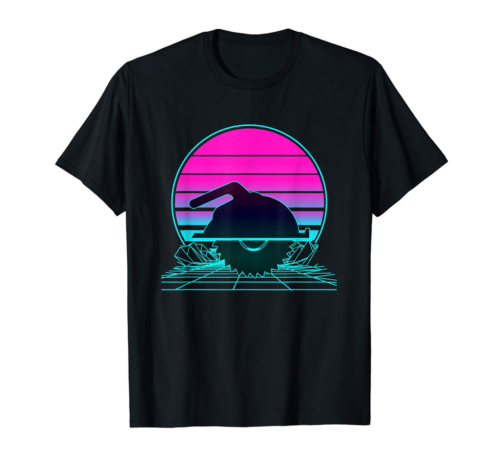 Sunset Circular Saw T-Shirt - Unique Graphic for Adults - T-Shirt, Sweatshirt, Hoodie