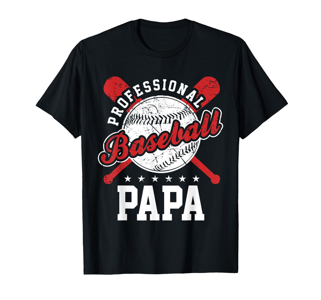 Professional Baseball Papa Team Sport T-Shirt - Custom Art Print Men Women - T-Shirt, Sweatshirt, Hoodie