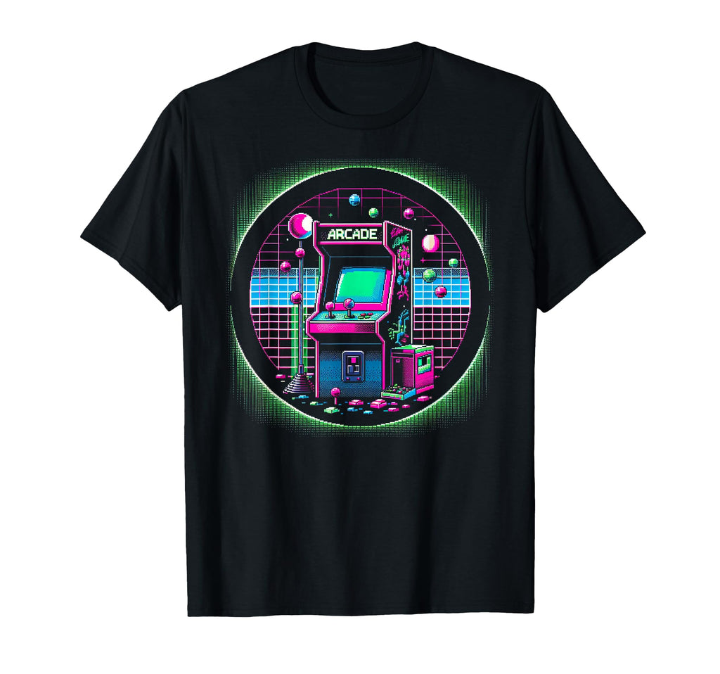 1980S Arcade T-Shirt - Custom Art Print for Adults - T-Shirt, Sweatshirt, Hoodie