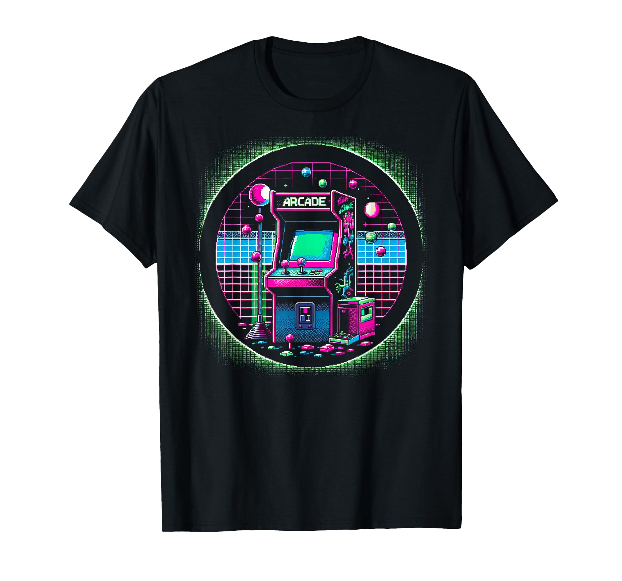 1980S Arcade T-Shirt - Custom Art Print for Adults - T-Shirt, Sweatshirt, Hoodie