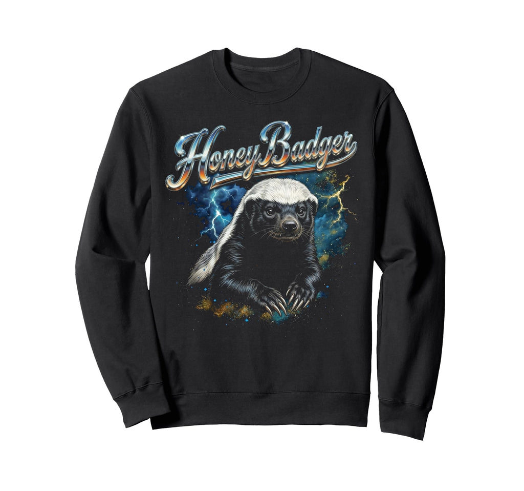 Honey Badger 90S Funny 80S Honey Sweatshirt - Trendy Graphic for Adults - T-Shirt, Sweatshirt, Hoodie