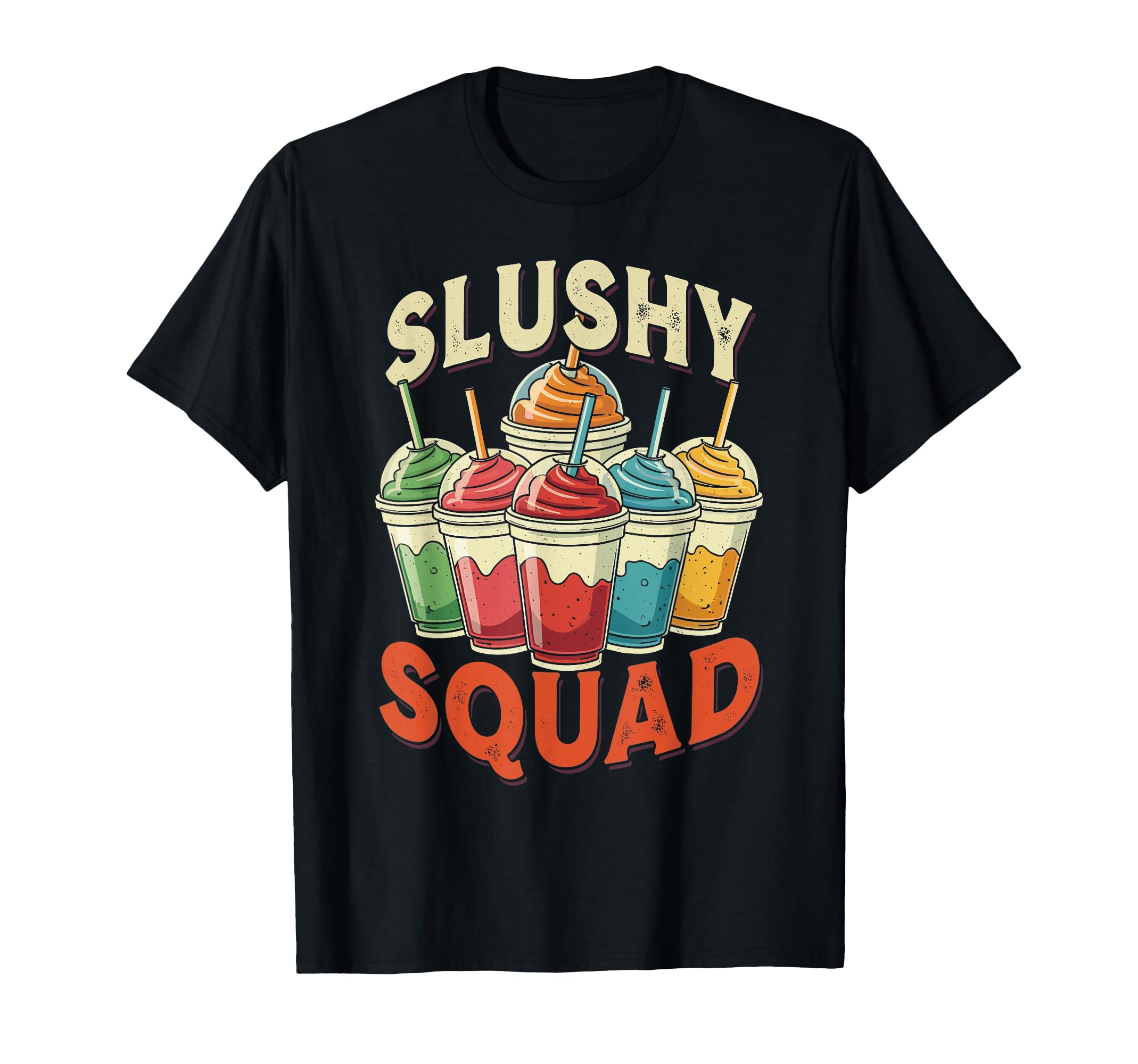 Slushy Squad Rainbow Line Up T-Shirt - Novelty Apparel Men Women - T-Shirt, Sweatshirt, Hoodie