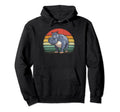 Hippo Lover Distressed Hippopotamus Hoodie - Novelty Apparel for Adults - T-Shirt, Sweatshirt, Hoodie