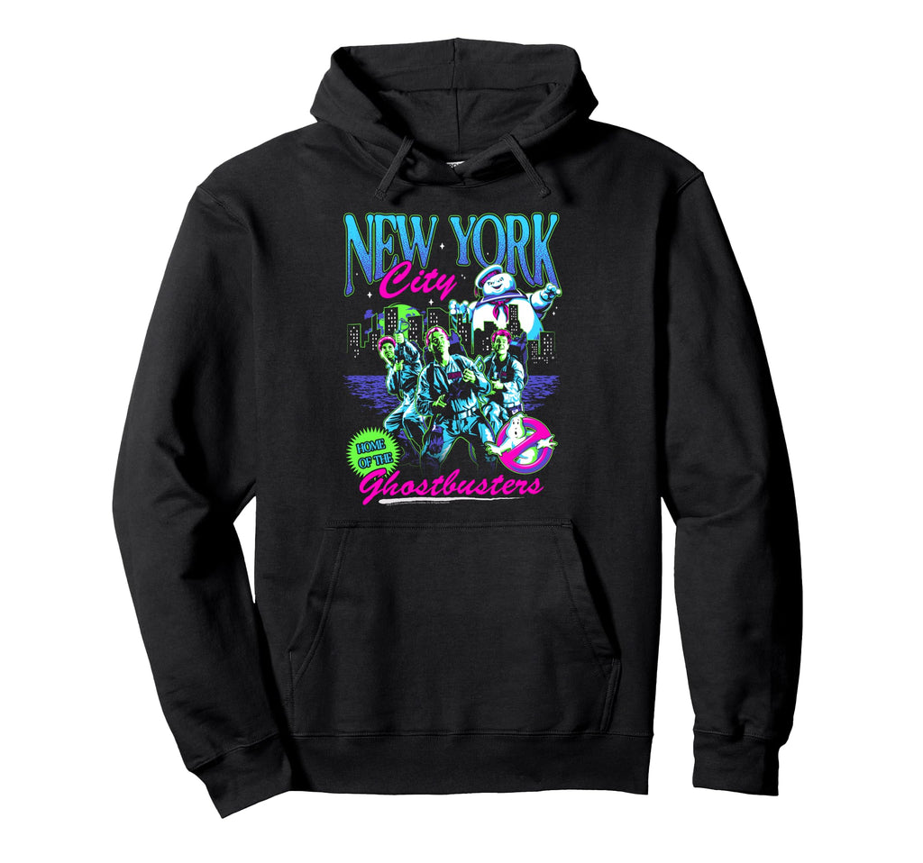 Ghostbusters Neon New York City 80S Hoodie - Unique Graphic for Adults - T-Shirt, Sweatshirt, Hoodie