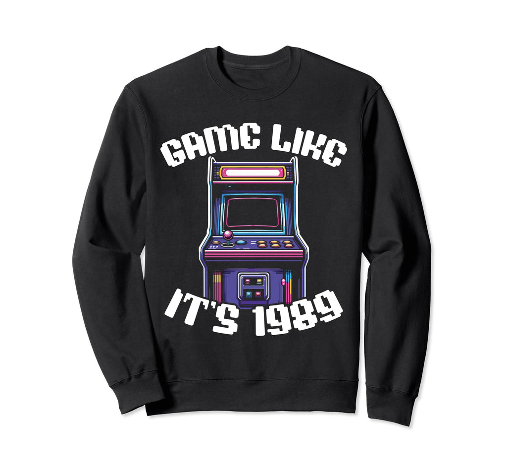 80S Arcade Nostalgia Pixel Art Sweatshirt - Streetwear Style Men Women - T-Shirt, Sweatshirt, Hoodie