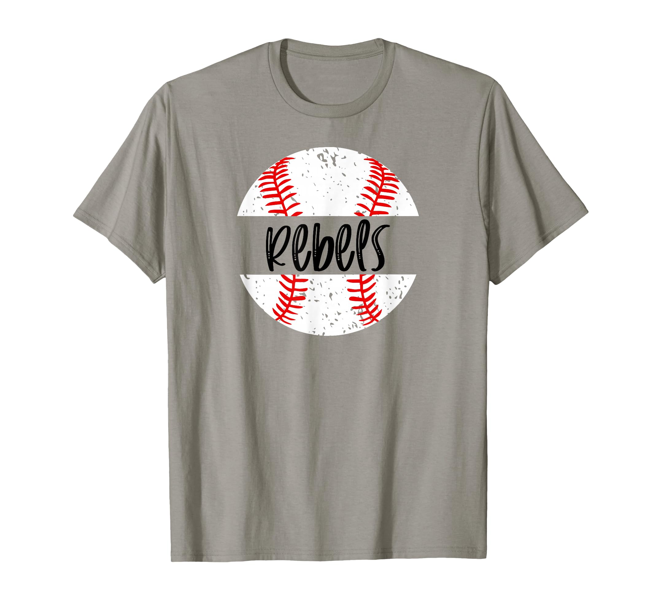 Rebels Baseball Team Mascot T-Shirt - Casual Everyday Wear for Adults - T-Shirt, Sweatshirt, Hoodie
