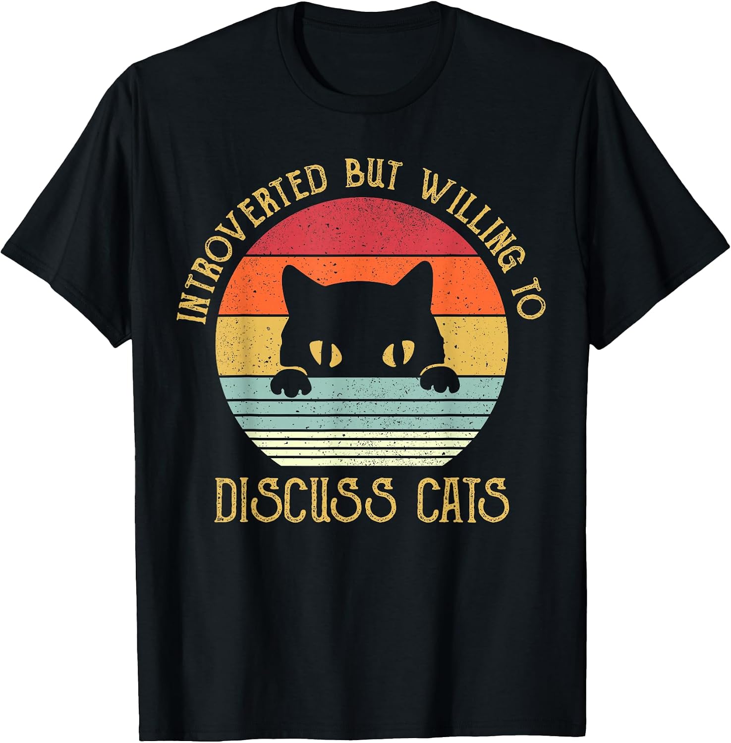 Introvert Cat - Adult & Kids T-Shirts, Sweatshirts & Hoodies apparel design preview 1