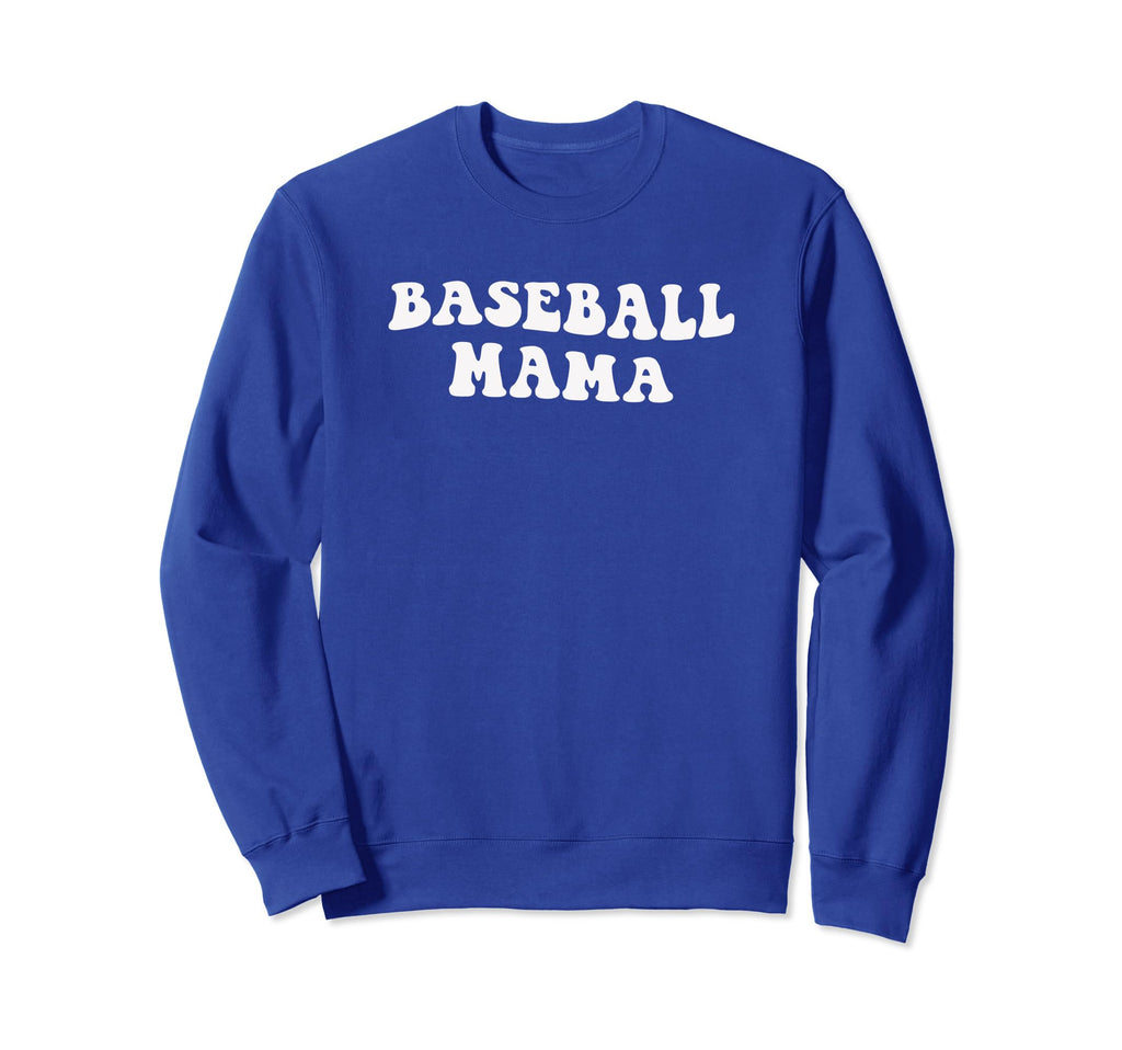 Team Royal Blue Baseball Mama Sweatshirt - Graphic Print for Adults - T-Shirt, Sweatshirt, Hoodie
