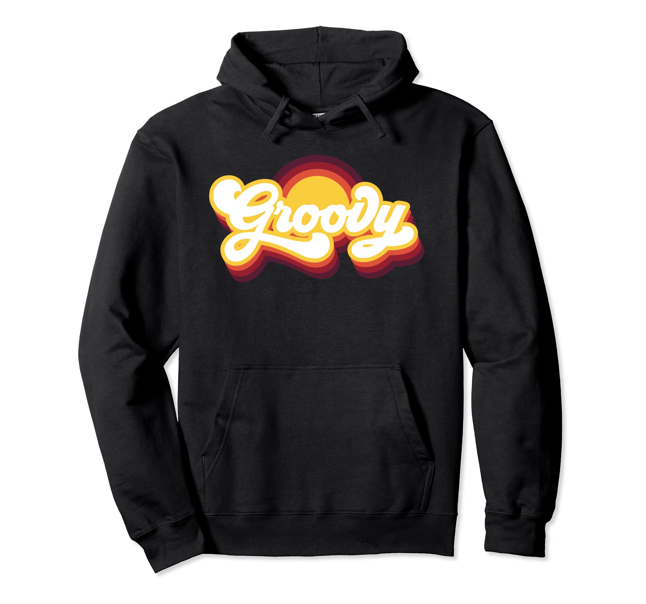 Groovy 70S Inspired Boho Hippie Hoodie - Novelty Apparel Men Women - T-Shirt, Sweatshirt, Hoodie