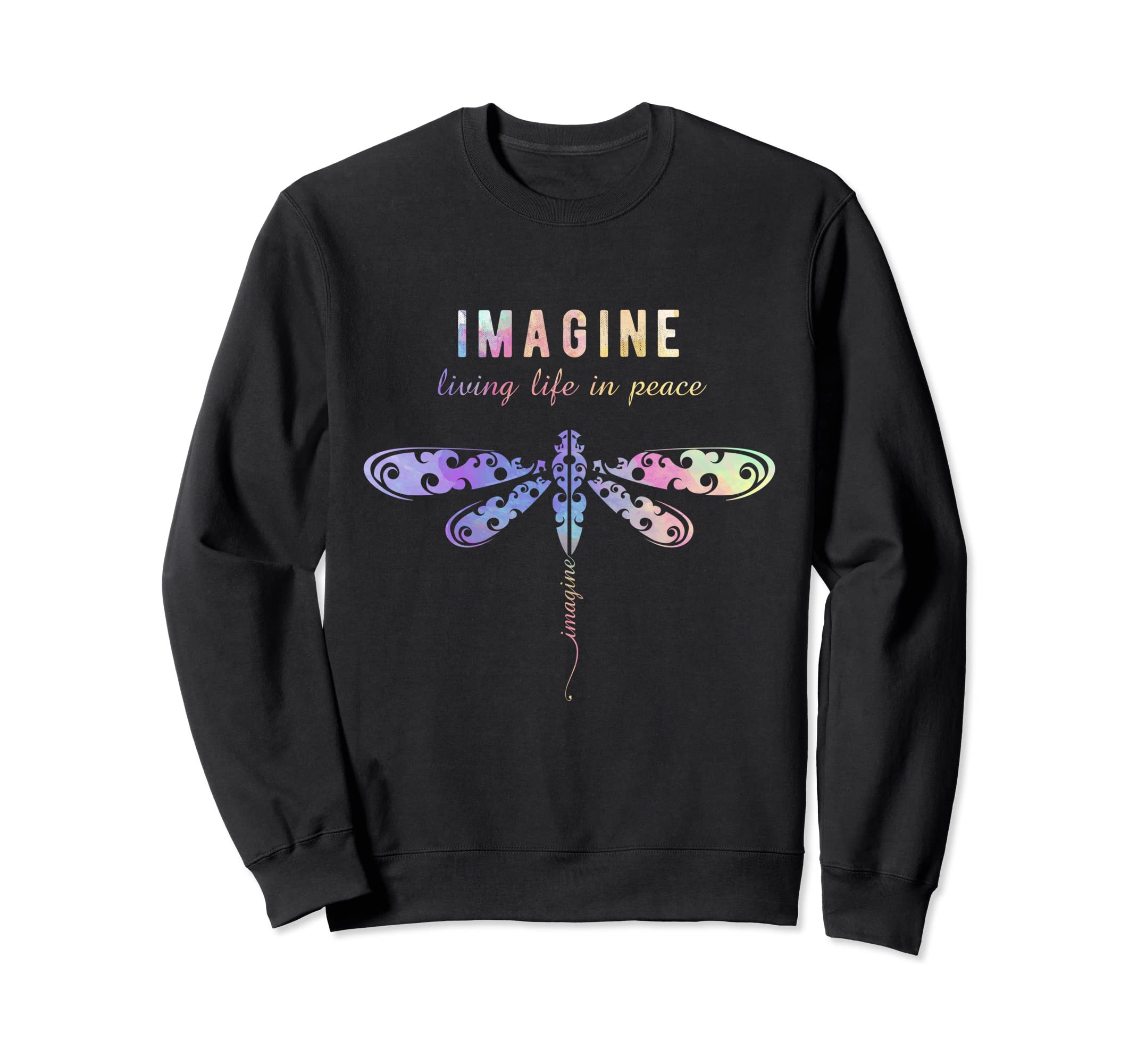 Imagine Boho Dragonfly 60S 70S Sweatshirt - Streetwear Style Men Women - T-Shirt, Sweatshirt, Hoodie
