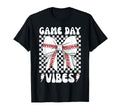 Game Day Vibes Coquette Bow Baseball T-Shirt - Custom Art Print Men Women - T-Shirt, Sweatshirt, Hoodie