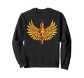 Spark Plug Wings Distressed Sweatshirt - Unique Graphic Men Women - T-Shirt, Sweatshirt, Hoodie