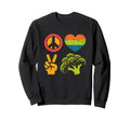 Peace Love And Broccoli Peace Symbol Sweatshirt - Graphic Print Men Women - T-Shirt, Sweatshirt, Hoodie