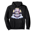 Kawaii Pastel Goth Creepy Anime Moon Hoodie - Unique Graphic for Adults - T-Shirt, Sweatshirt, Hoodie