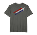 P 8 Poseidon Airplane Red White Blue T-Shirt - Trendy Graphic Unisex - T-Shirt, Sweatshirt, Hoodie
