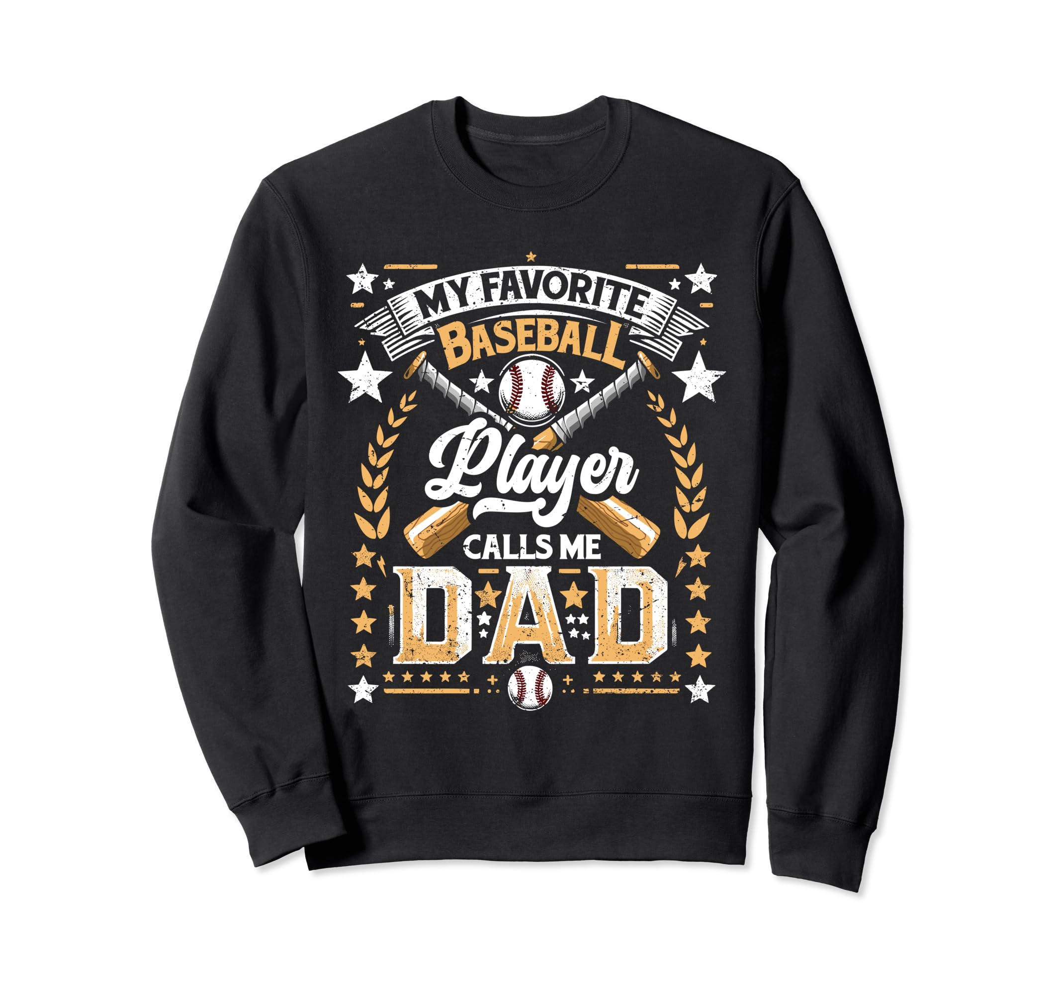 Fathers Day Son Baseball Dad Daddy Sweatshirt - Minimalist Print Unisex - T-Shirt, Sweatshirt, Hoodie