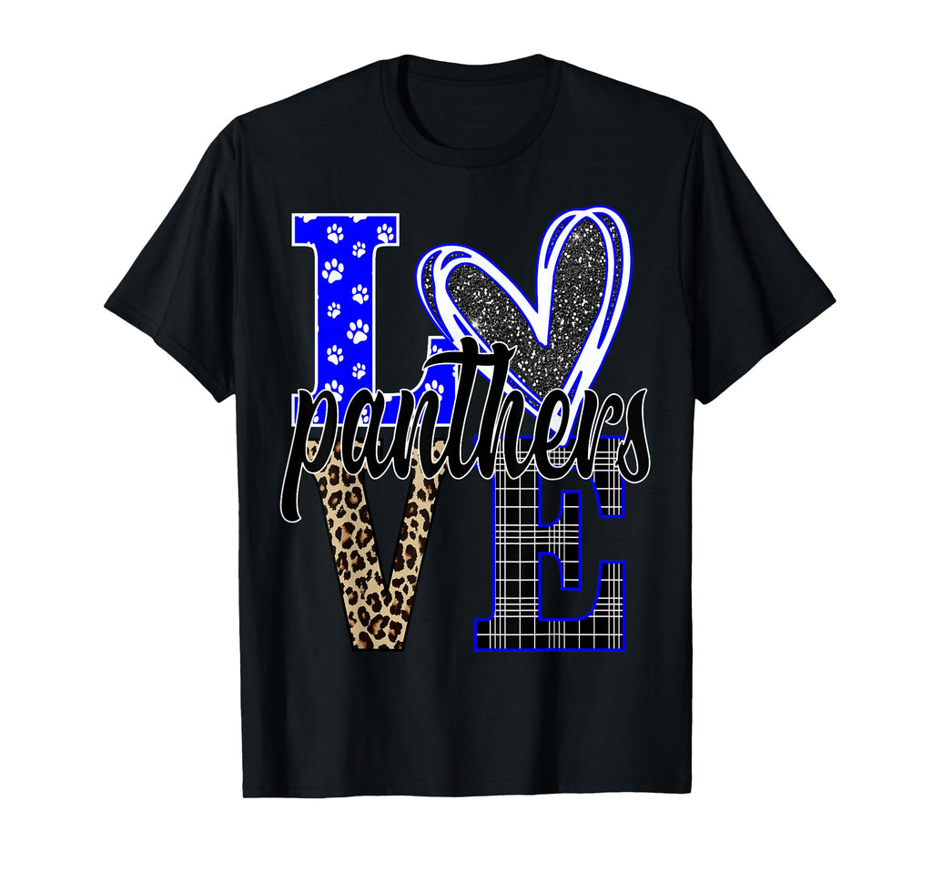 School Spirit Panthers Panther Pride T-Shirt - Custom Art Print for Adults - T-Shirt, Sweatshirt, Hoodie