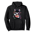 Japanese Vaporwave Cat Ramen Kawaii Hoodie - Unique Graphic Unisex - T-Shirt, Sweatshirt, Hoodie