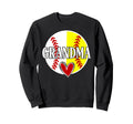 Baseball Softball Grandma Proud Sweatshirt - Trendy Graphic Unisex - T-Shirt, Sweatshirt, Hoodie