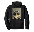 Cat Ramen Aesthetic Japanese Ukiyo E Hoodie - Streetwear Style for Adults - T-Shirt, Sweatshirt, Hoodie