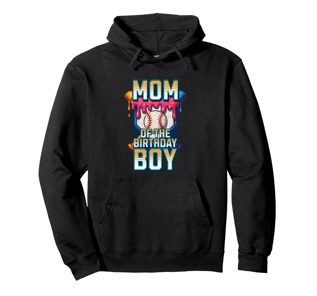 Mom Birthday Baseball Ice Cream Drip Hoodie - Aesthetic Graphic Men Women - T-Shirt, Sweatshirt, Hoodie