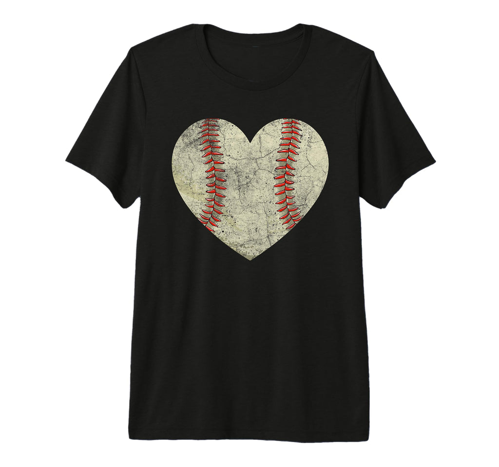 Baseball Heart Love Mothers Day T-Shirt - Aesthetic Graphic Unisex - T-Shirt, Sweatshirt, Hoodie