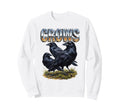 Crows 70S 90S Ravens Crow Birds Sweatshirt - Minimalist Print for Adults - T-Shirt, Sweatshirt, Hoodie