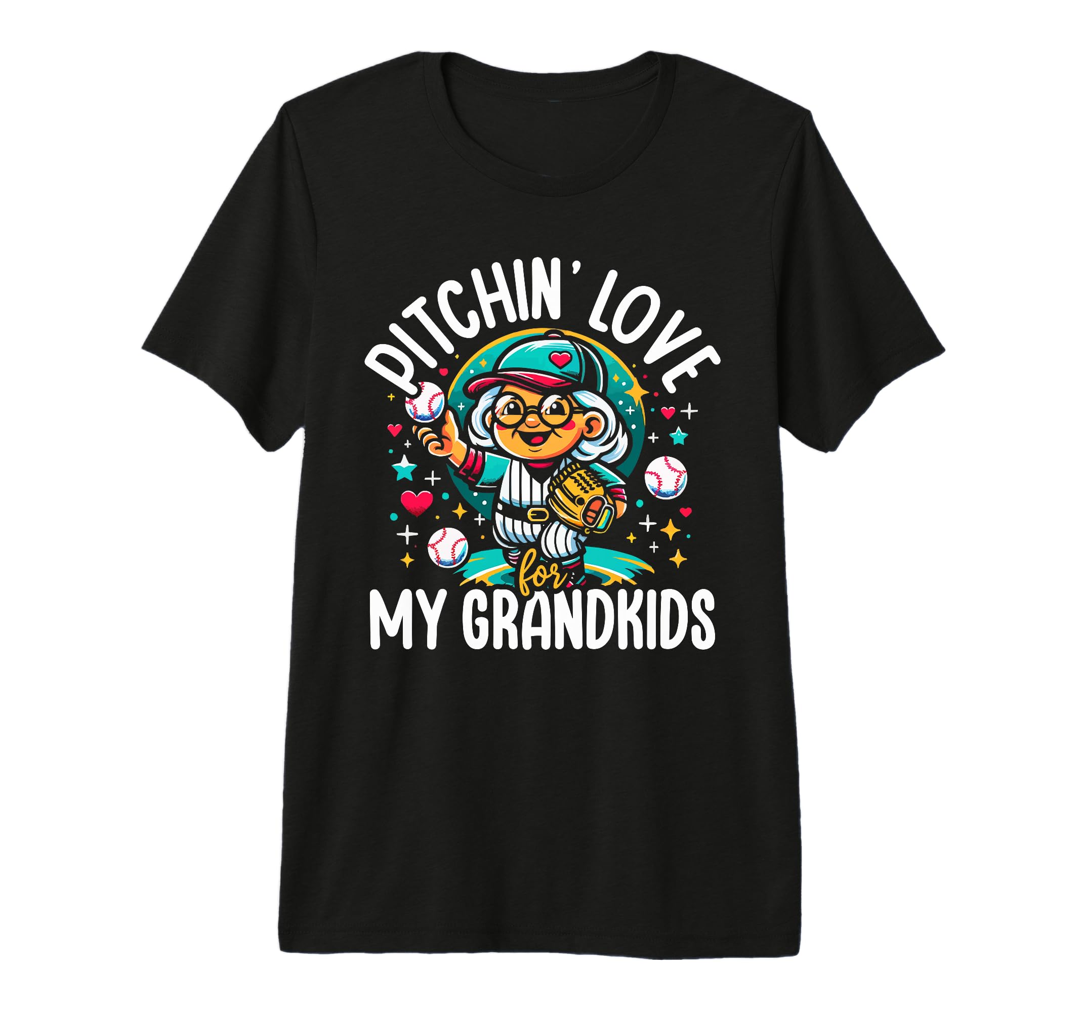 Baseball Grandma Grandmother Granny T-Shirt - Aesthetic Graphic Men Women - T-Shirt, Sweatshirt, Hoodie