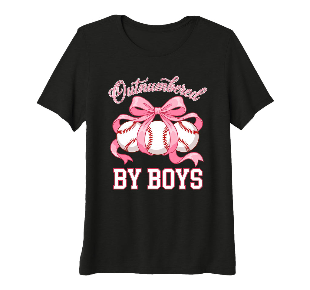 Womens Outnumbered Baseball T-Shirt - Fun Novelty Design Men Women - T-Shirt, Sweatshirt, Hoodie