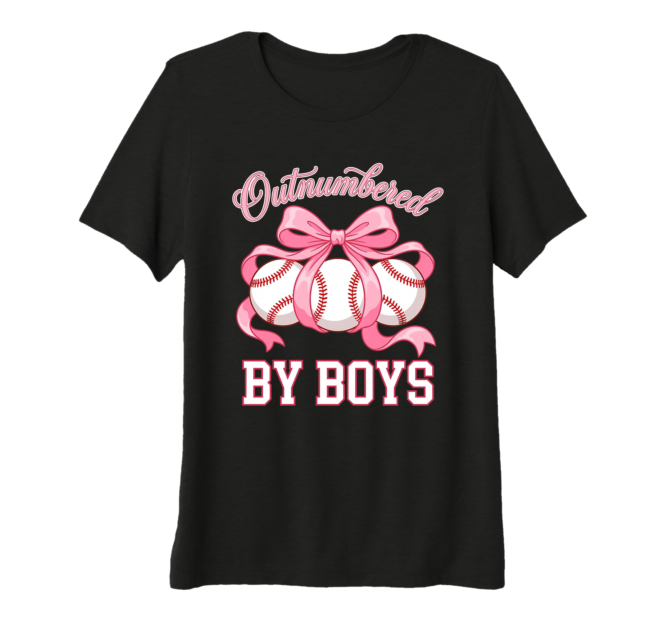 Womens Outnumbered Baseball T-Shirt - Fun Novelty Design Men Women - T-Shirt, Sweatshirt, Hoodie
