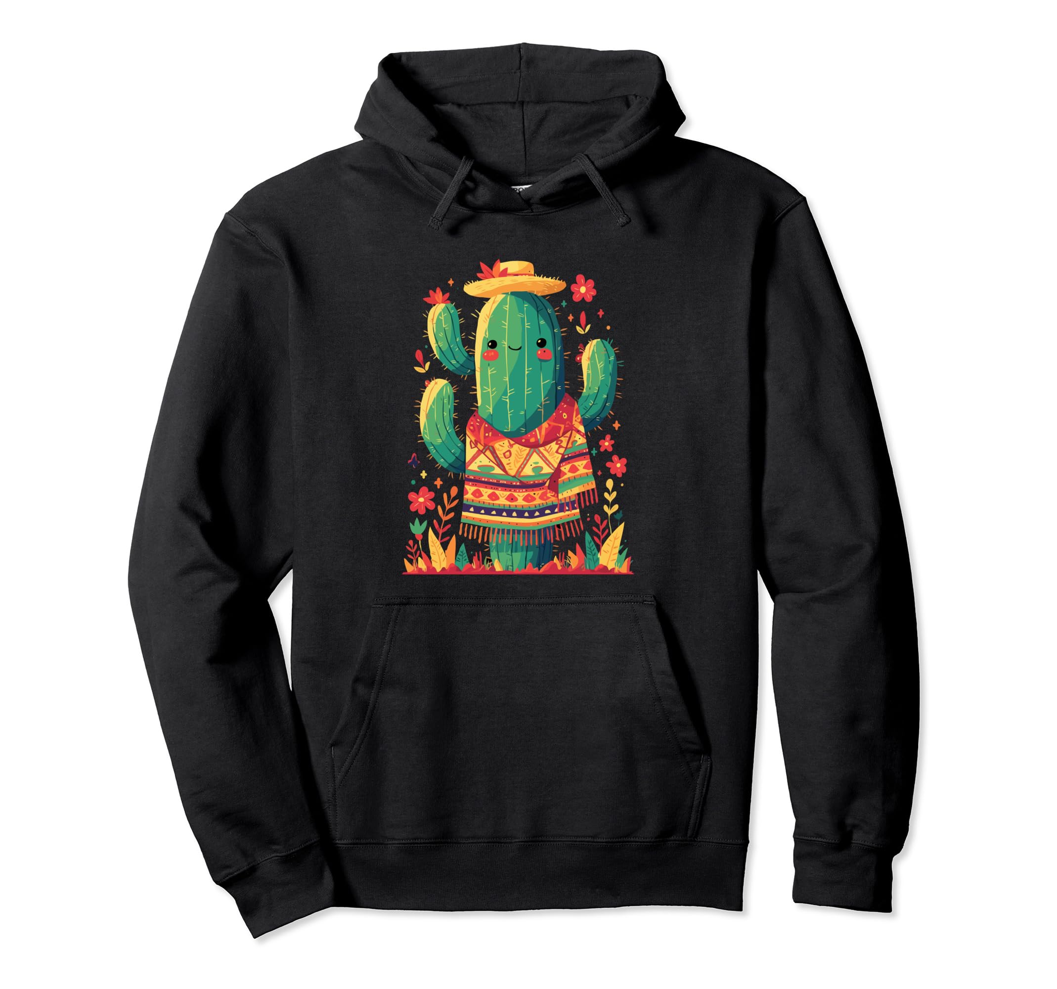 Cactus Serape Succulent Plant Cacti Hoodie - Fun Novelty Design Unisex - T-Shirt, Sweatshirt, Hoodie