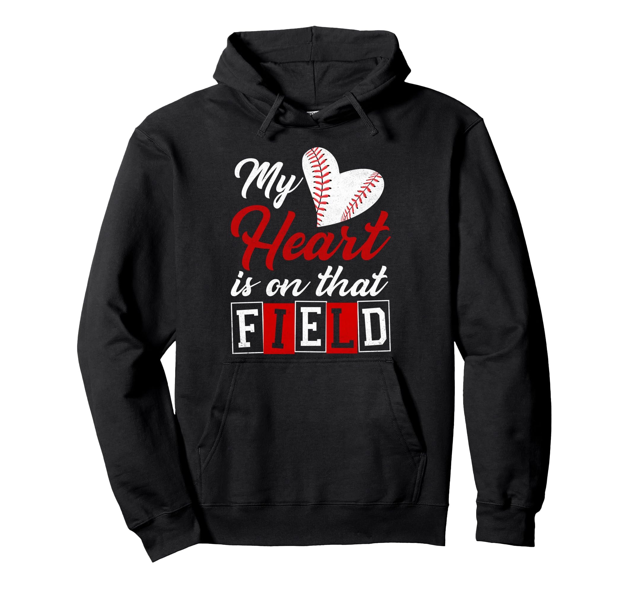 My Heart Is That Field Mothers Day Hoodie - Trendy Graphic for Adults - T-Shirt, Sweatshirt, Hoodie