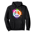 Peace Love Colortone Hoodie - Trendy Graphic for Adults - T-Shirt, Sweatshirt, Hoodie