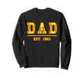 Dad Est 1982 Funny Sports Year Sweatshirt - Graphic Print Unisex - T-Shirt, Sweatshirt, Hoodie