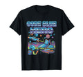 Code Blue Hero Futurism Synthwave T-Shirt - Novelty Apparel for Adults - T-Shirt, Sweatshirt, Hoodie