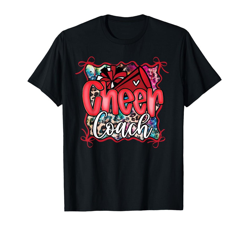 Red Coquette Cheer Coach Dad T-Shirt - Trendy Graphic Men Women - T-Shirt, Sweatshirt, Hoodie