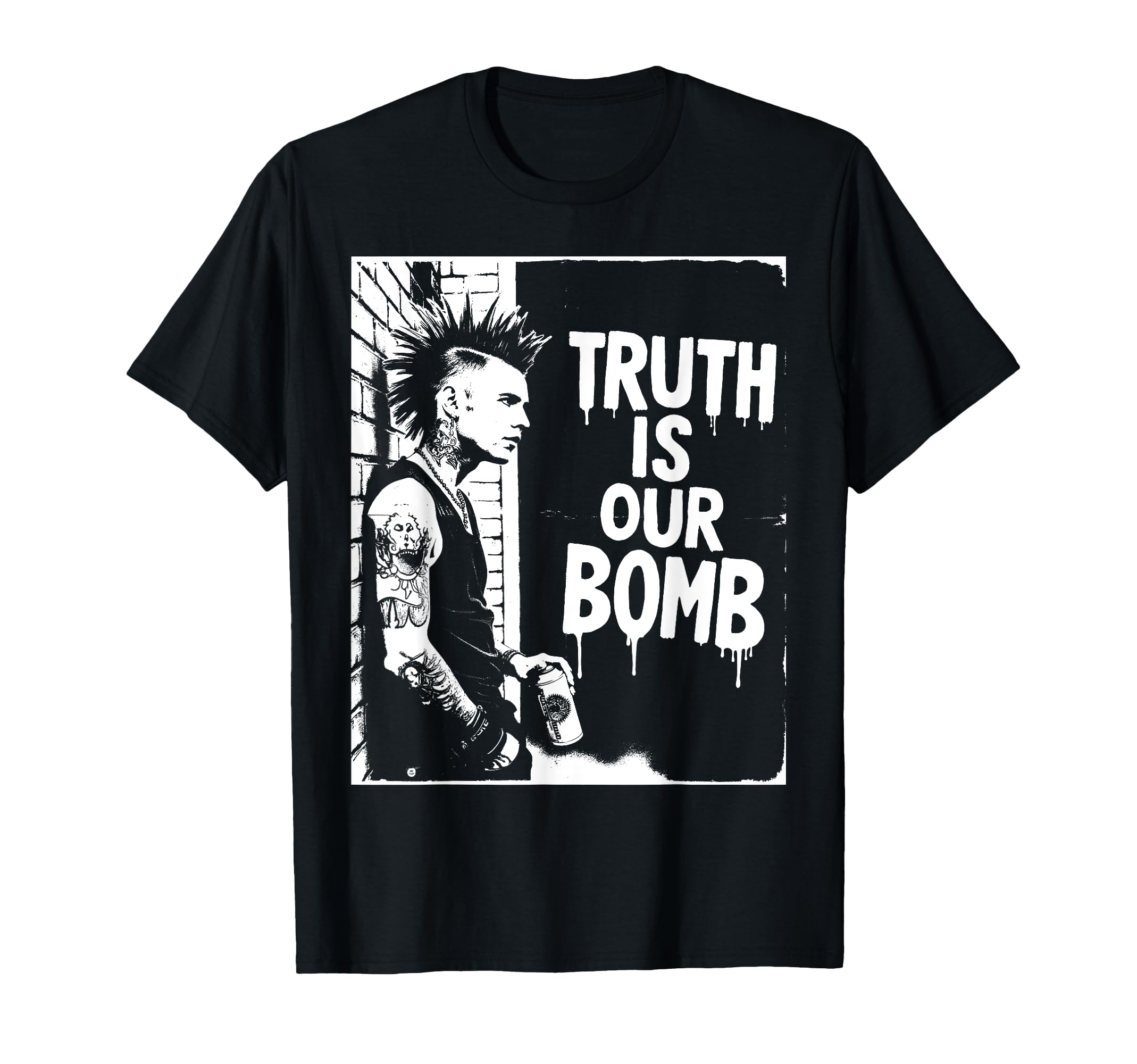Punk Rock 90S Grunge Distressed Street T-Shirt - Novelty Apparel Men Women - T-Shirt, Sweatshirt, Hoodie