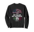 Not Italian Distressed Usa Flag But Sweatshirt - Trendy Graphic Unisex - T-Shirt, Sweatshirt, Hoodie