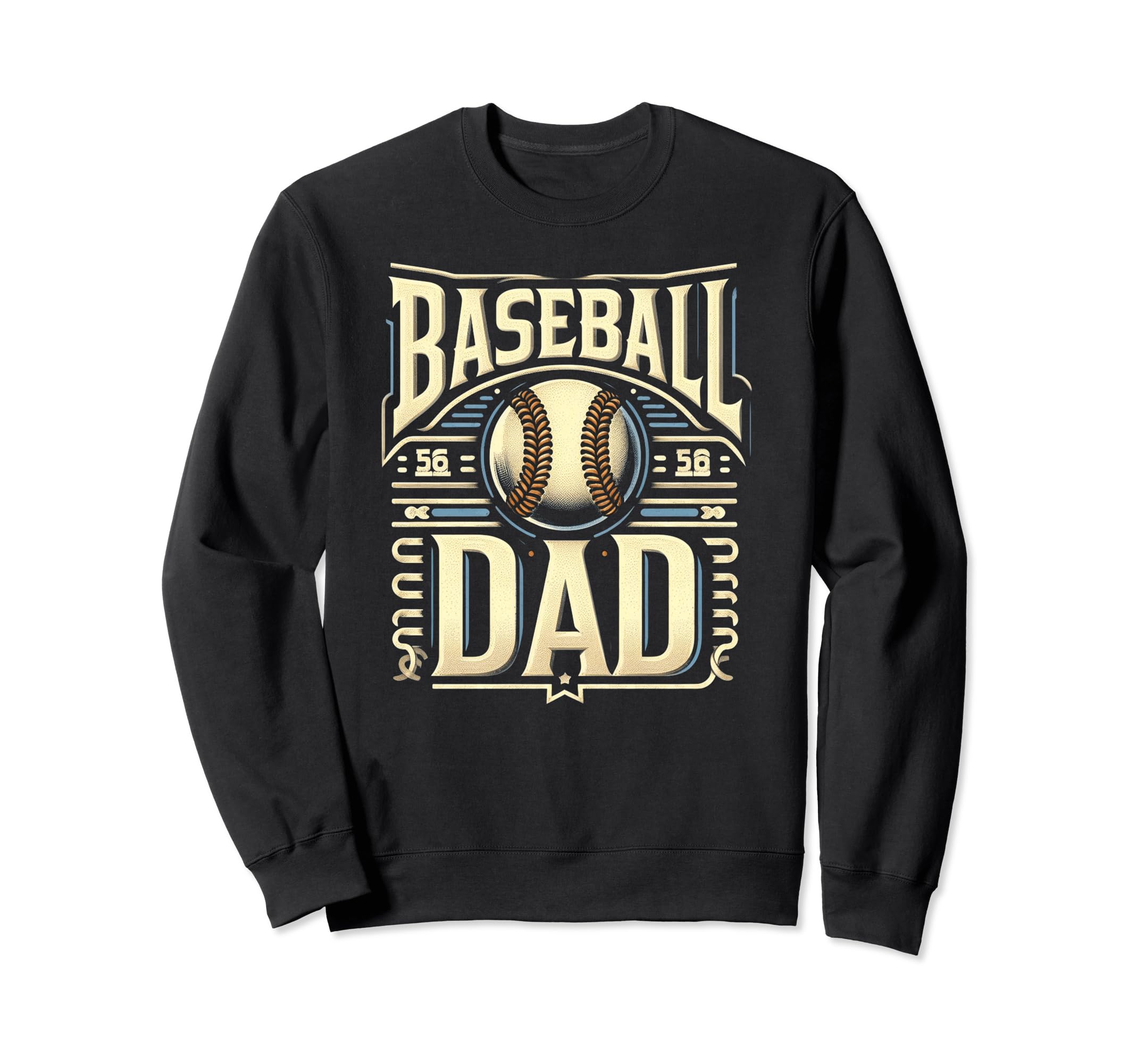 Baseball Dad Fathers Day Sweatshirt - Minimalist Print Unisex - T-Shirt, Sweatshirt, Hoodie