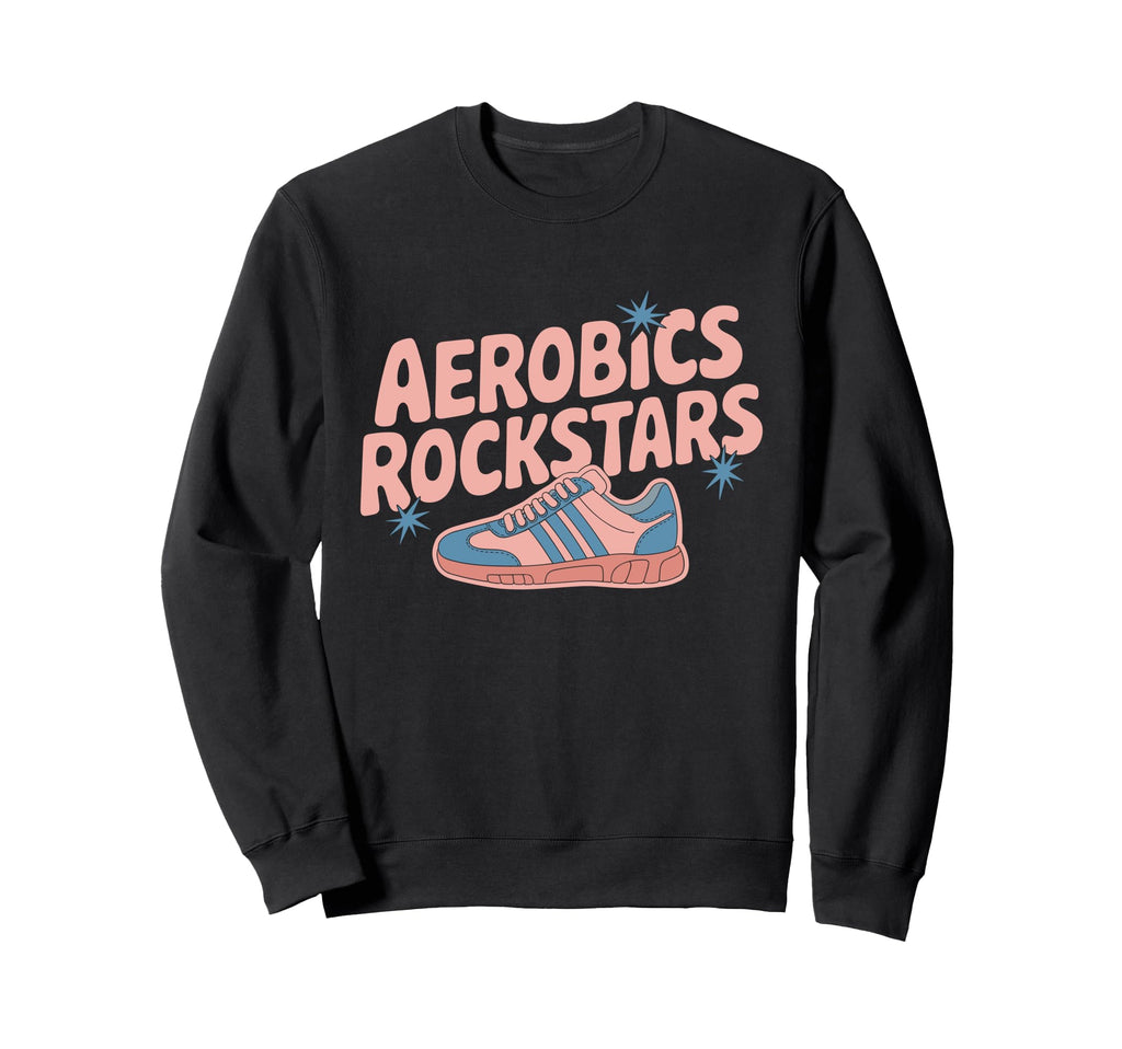 80S Fitness Enthusiast Workout Sweatshirt - Aesthetic Graphic for Adults - T-Shirt, Sweatshirt, Hoodie