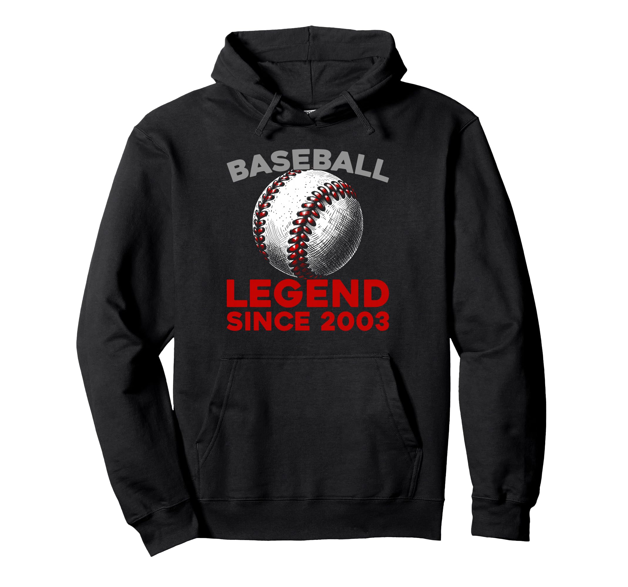 Born 2003 Baseballer Team Sport Hoodie - Casual Everyday Wear Unisex - T-Shirt, Sweatshirt, Hoodie