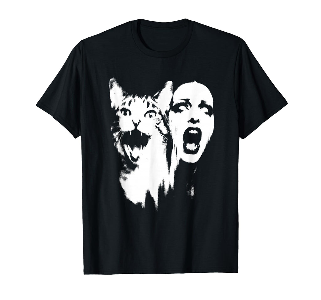 Punk And Cat Grunge 90S Distressed T-Shirt - Aesthetic Graphic Unisex - T-Shirt, Sweatshirt, Hoodie