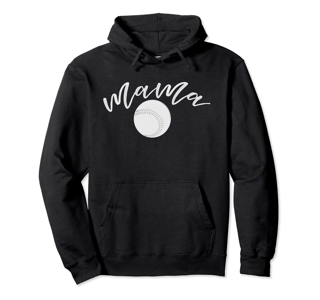 Baseball Mama Team Player Catcher Hoodie - Casual Everyday Wear Men Women - T-Shirt, Sweatshirt, Hoodie