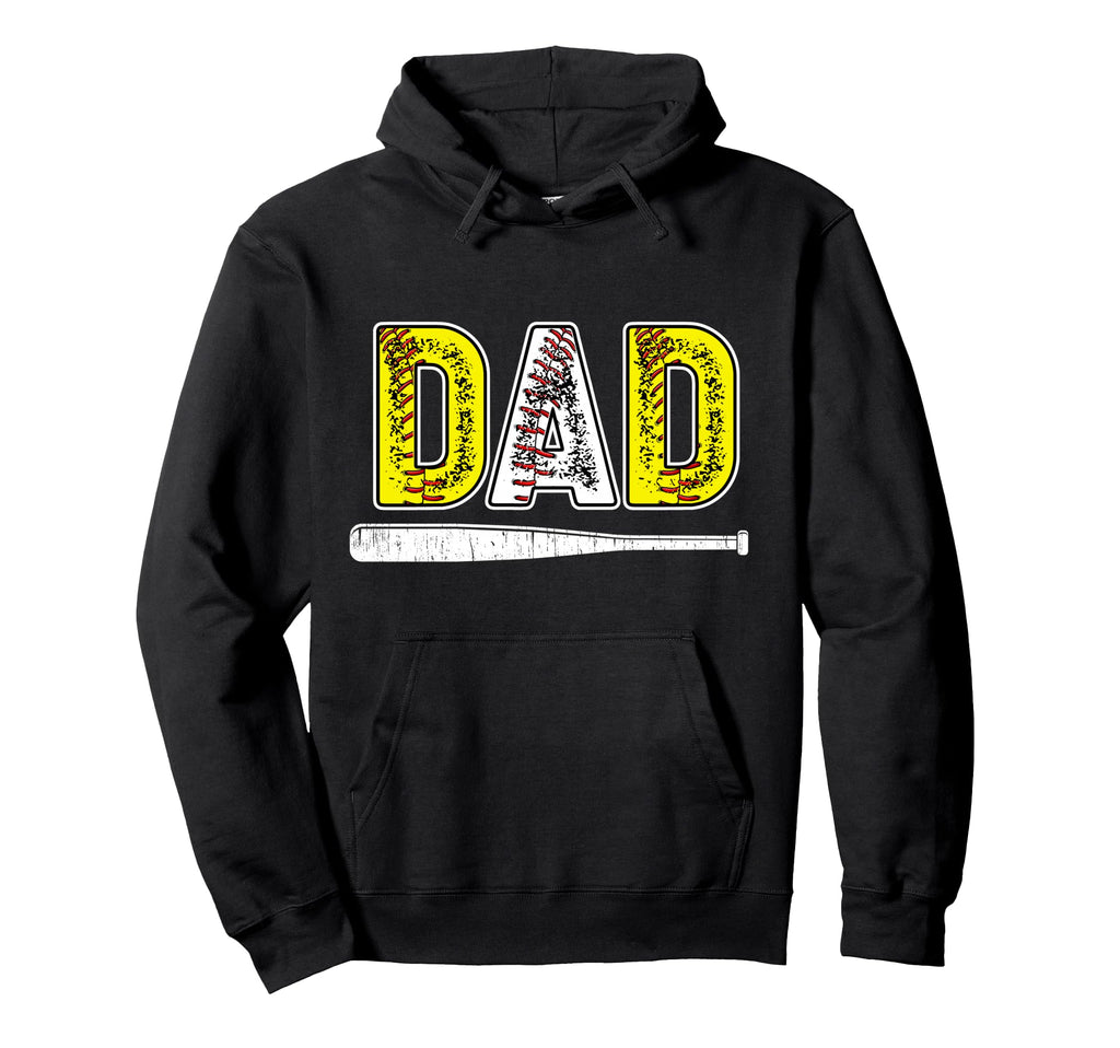 Softball Baseball Dad Ballers Baseball Hoodie - Aesthetic Graphic Unisex - T-Shirt, Sweatshirt, Hoodie