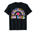 100 Days School Rainbow 100Th Day T-Shirt - Minimalist Print Men Women - T-Shirt, Sweatshirt, Hoodie